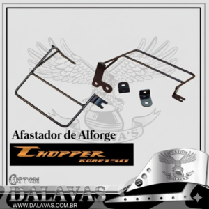 Suporte de Alforje com Realocador de Pisca Preto